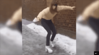Смешные девушки на каблуках