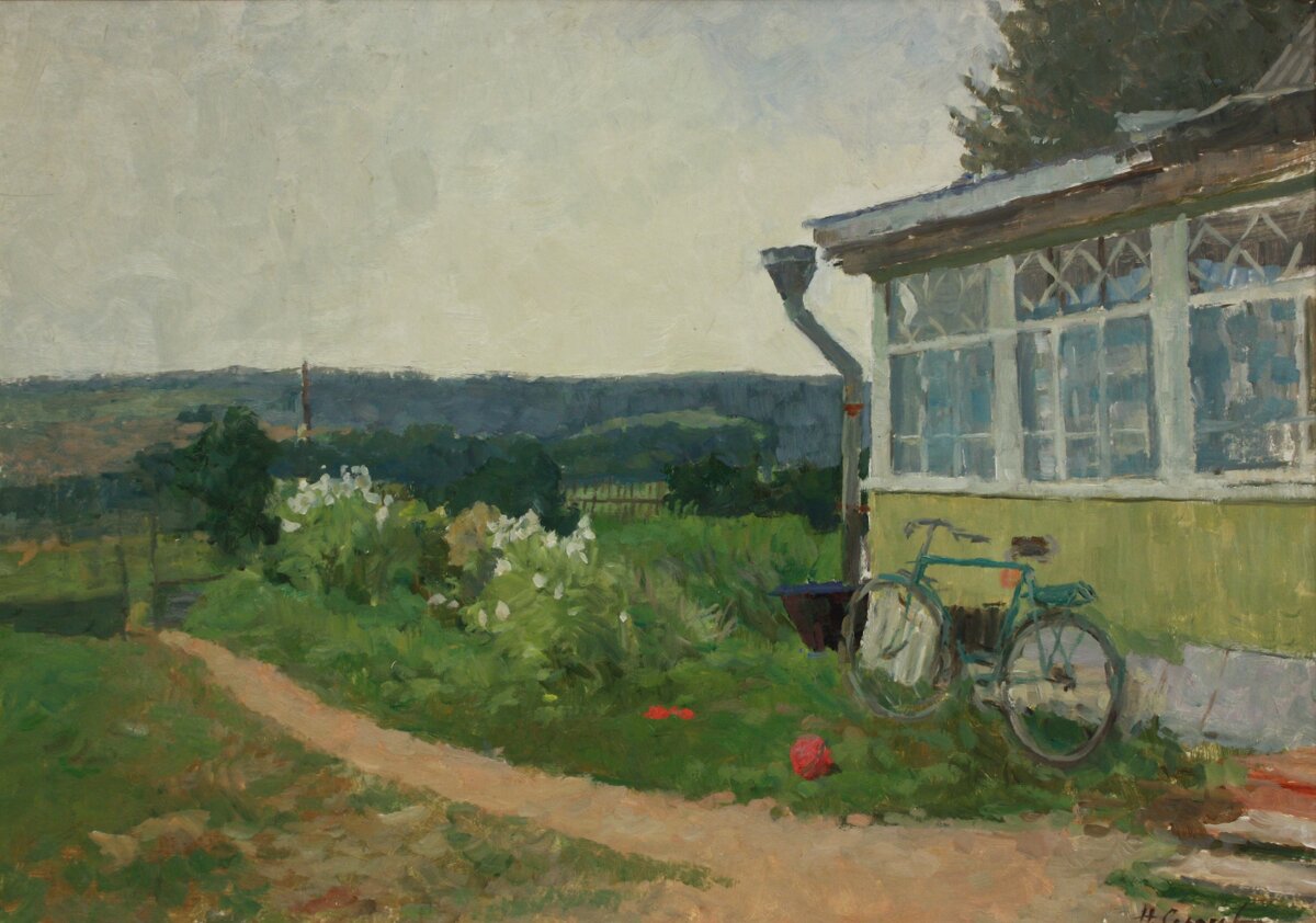 Сергей Сергеев, деревенский пейзаж 