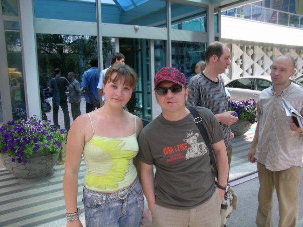 Гостиница "Интурист", Я и Владимир Шахрин, Ростов-на-Дону, 2006.