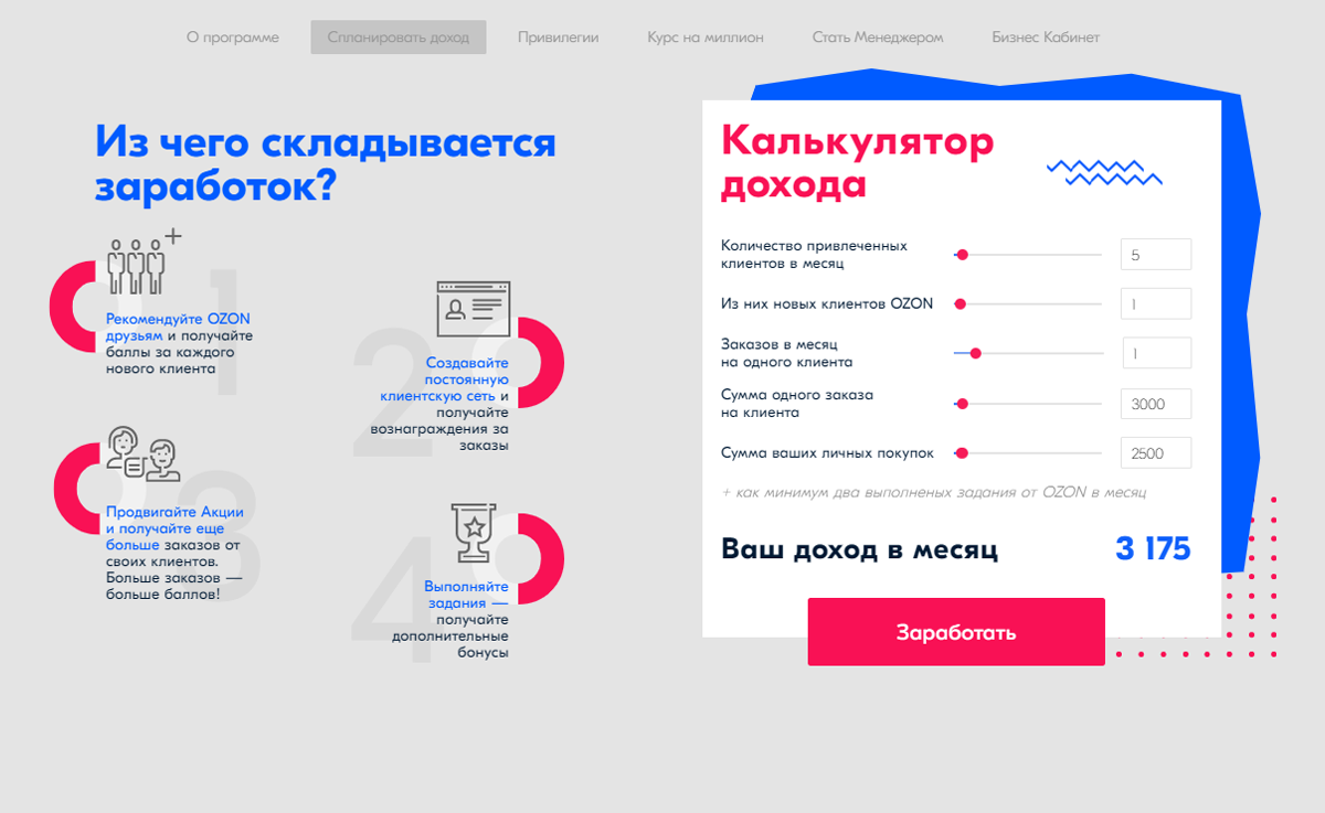 Реферальная программа Озон. Партнерская программа Озон. Реферальная программа в приложении. Заработок на Озон.