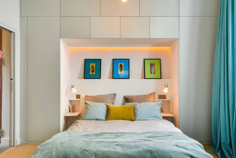 Интерьер спальни 8 кв м в современном стиле фото