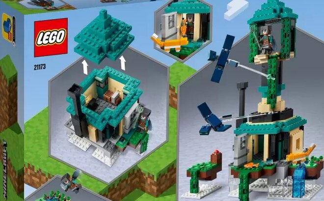 Лего Minecraft Небесная башня Набор 21173