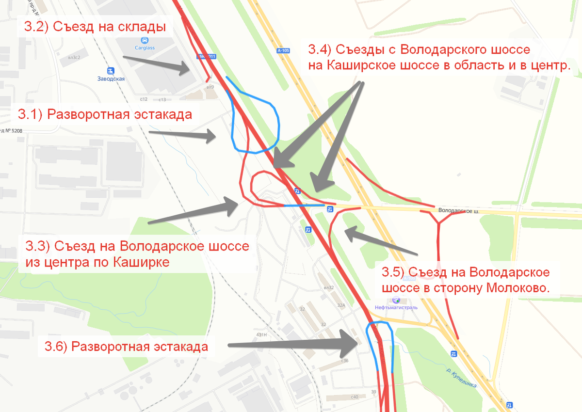 На юге Москвы хотят построить новую крупную развязку
