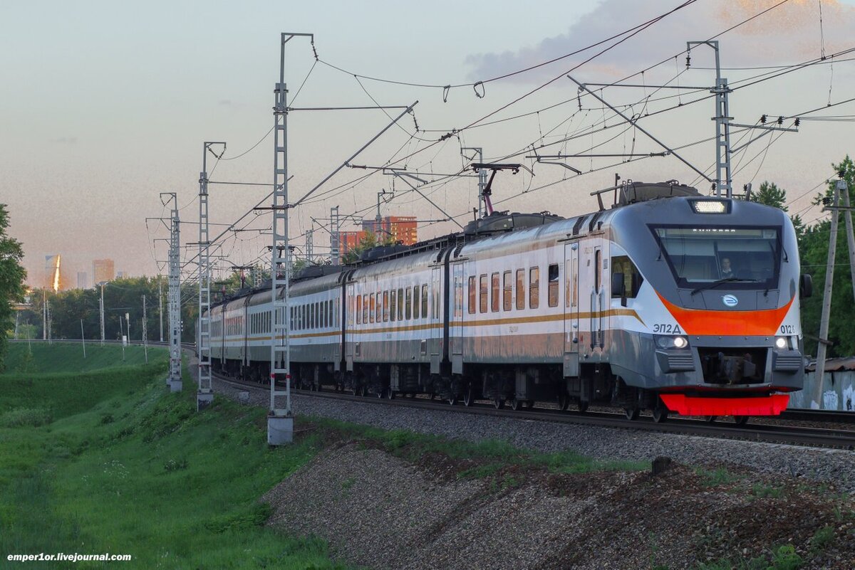 Электропоезд ЭП2Д-0126, перегон Москва-Бутырская - Бескудниково