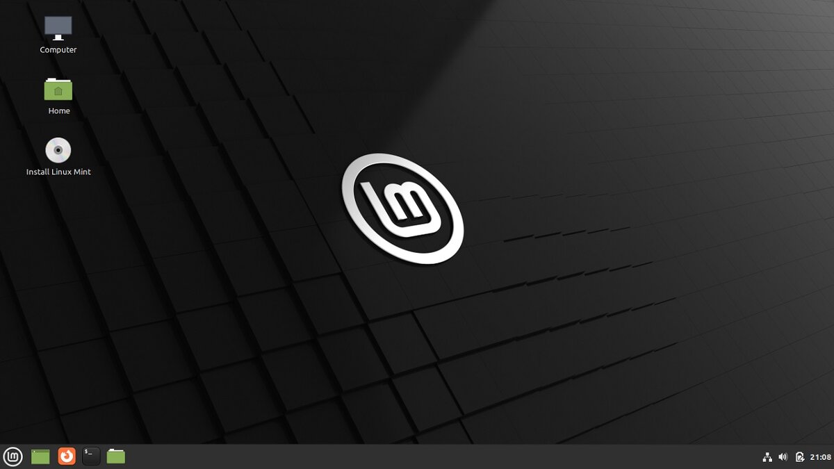 Linux Mint 21 после установки с рабочим окружением Cinnamon5.4.