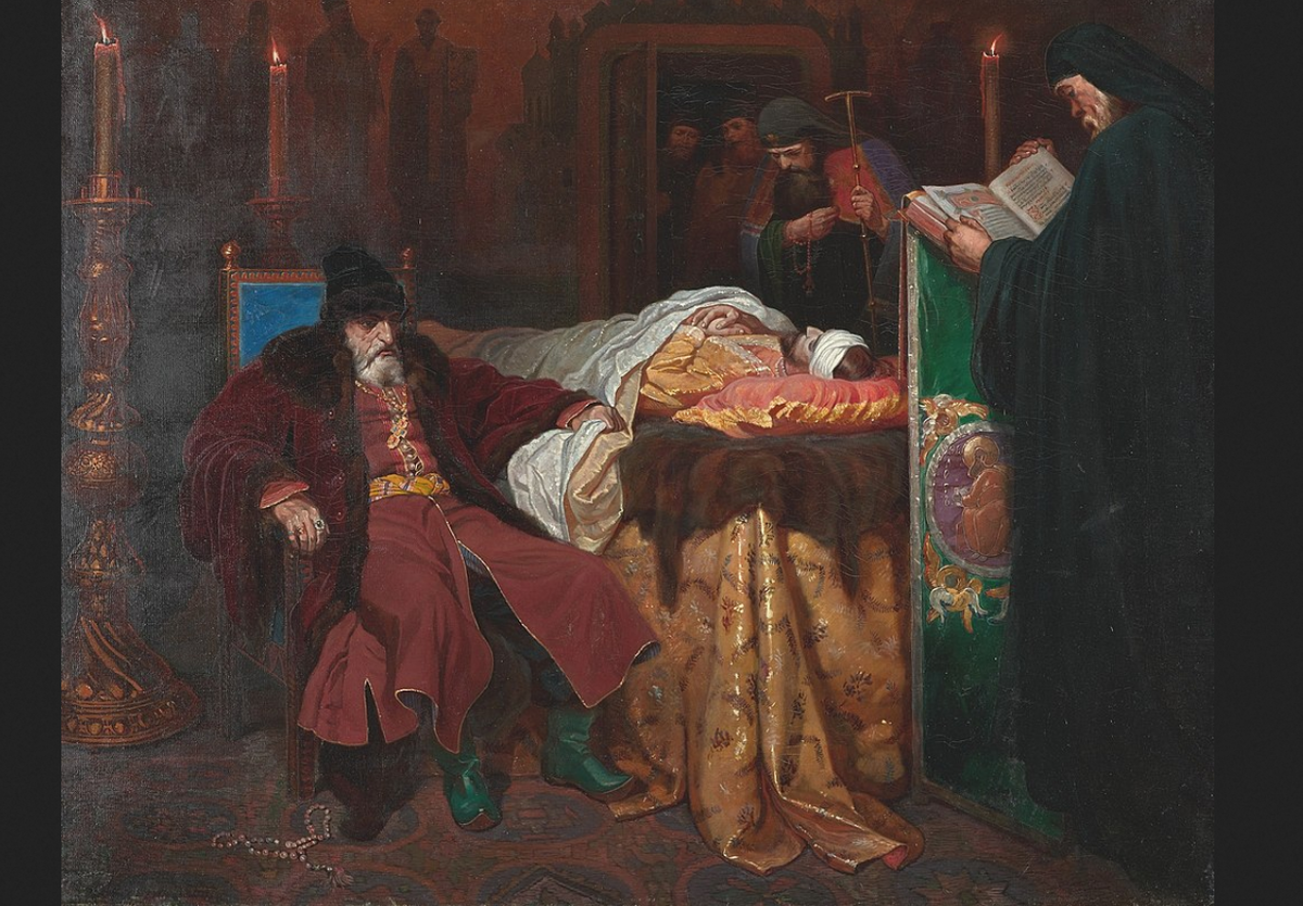 Вячеслав Шварц. «Иоанн Грозный у тела убитого им сына», (1864).