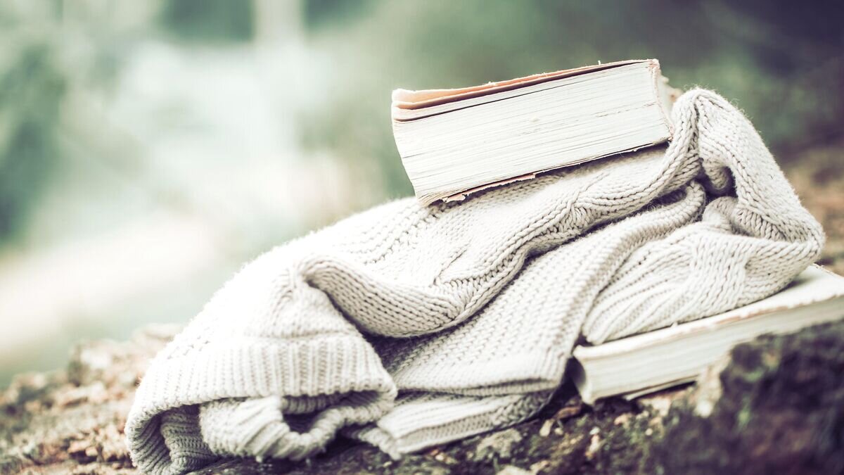   Свитер и книги© Фото : Freepik / pvproductions