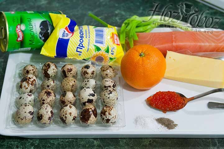 Подготовим все необходимые для салата продукты