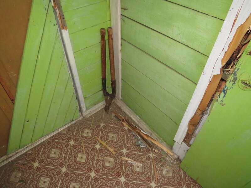    Женщина ловко вскрыла замки в домике Юлия Максимова