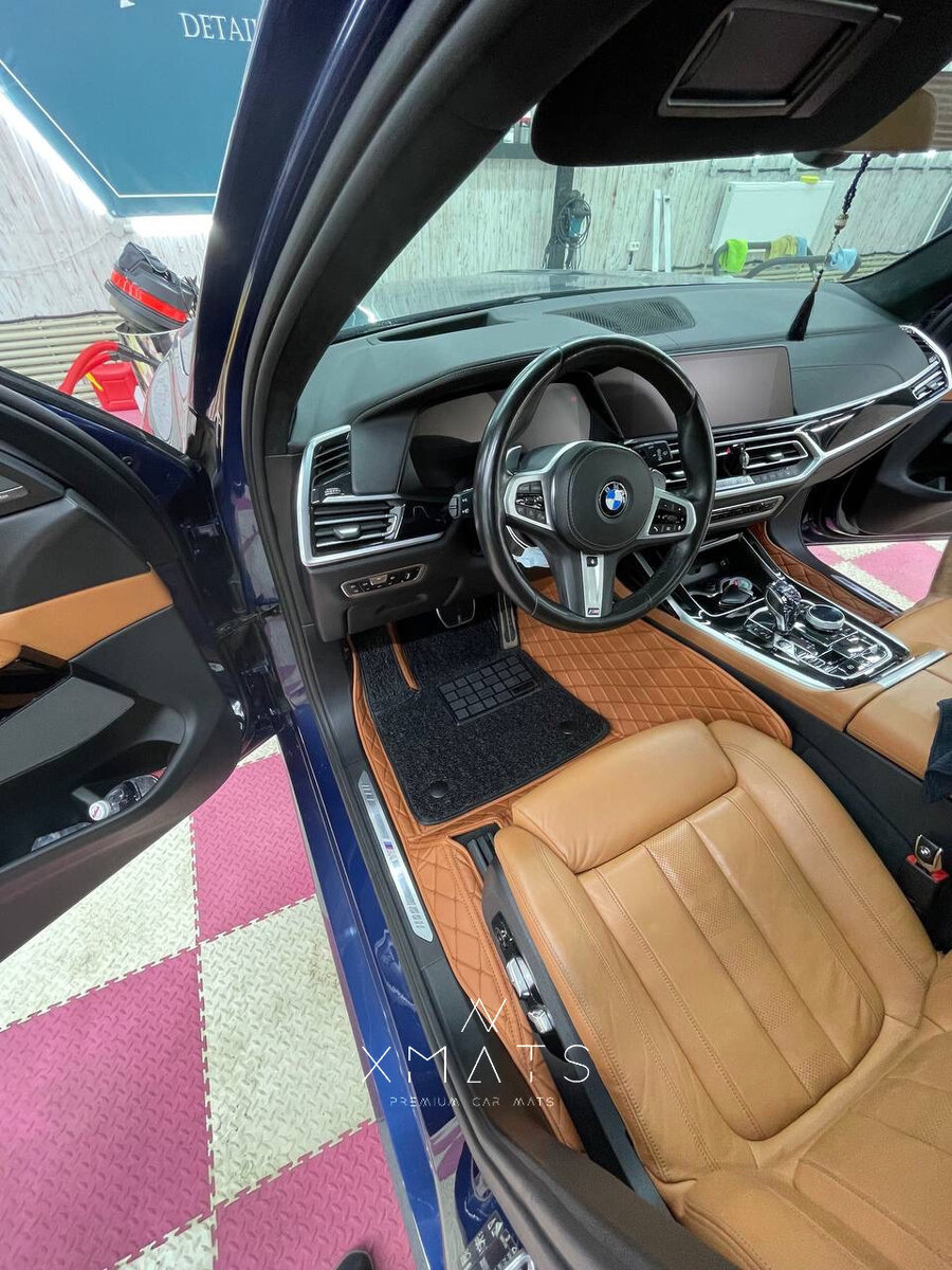 3D коврики из экокожи на BMW X7 G07