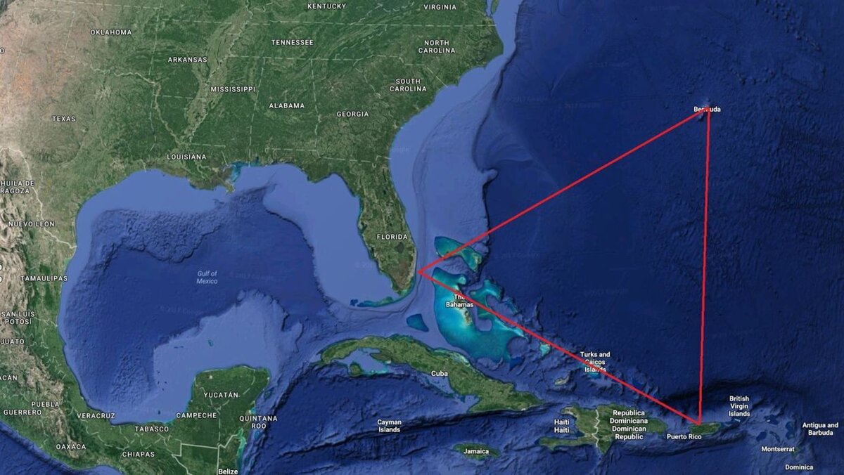 Бермудский треугольник фото сверху