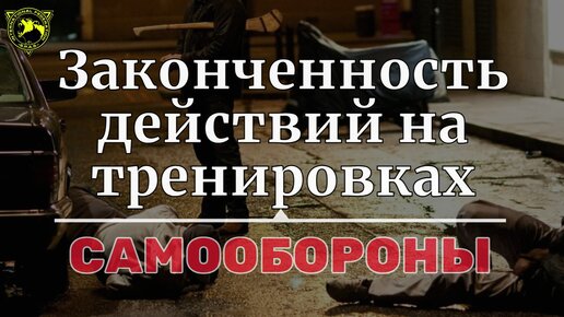 Как правильно тренировать самооборону? Законченность действий, что ты за зверь?