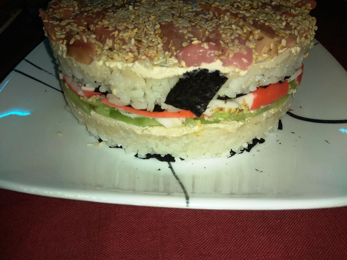 торт суши в домашних условиях пошаговое фото