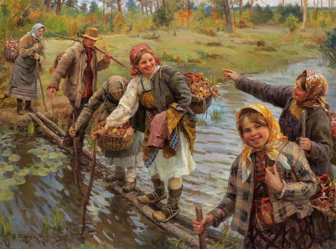 Ф. В. Сычков, "Сложная переправа", 1934 г.  