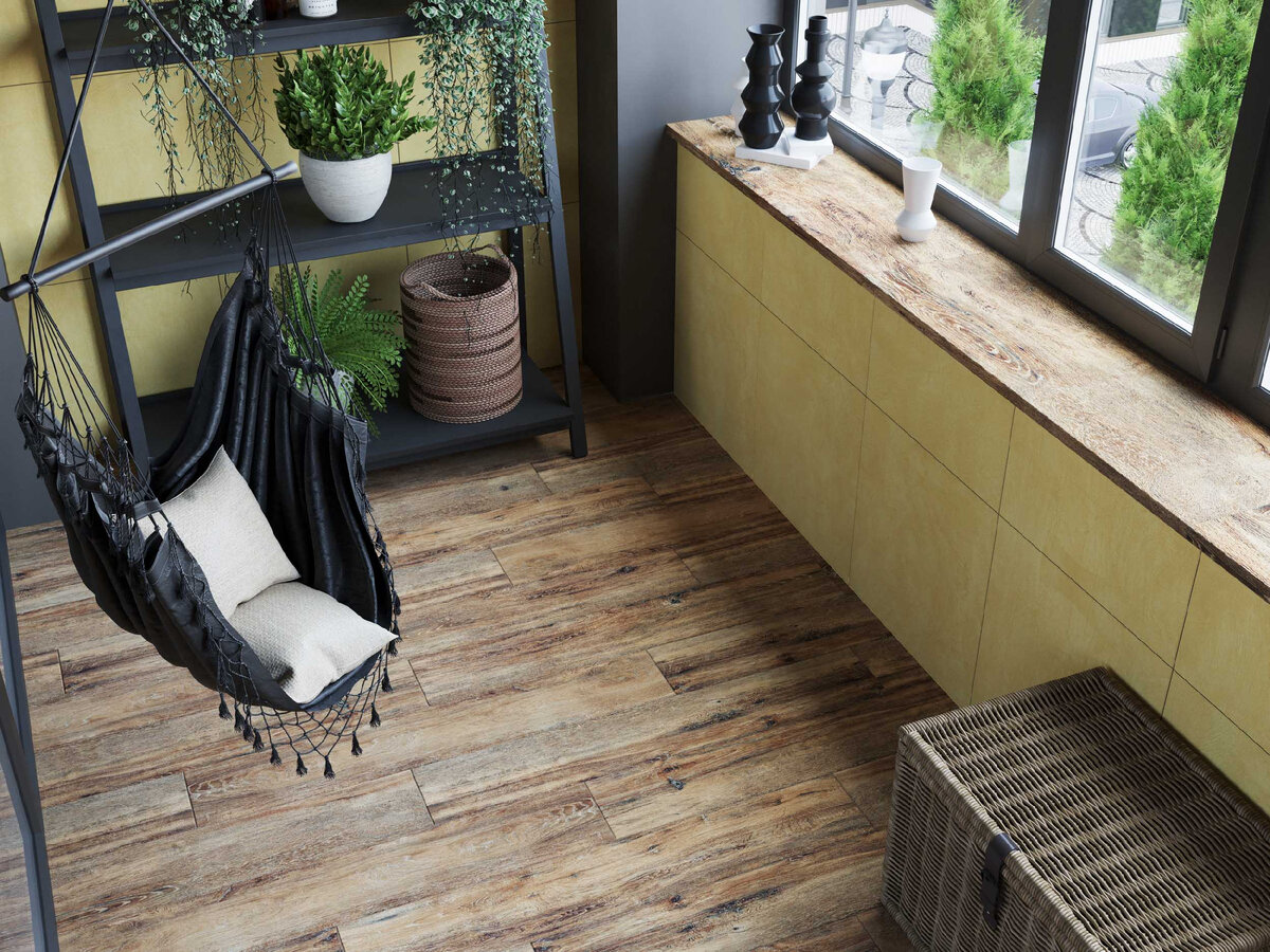 Фото: Estima, на подоконнике ступени из керамогранита, коллекция Brigantina