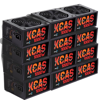 Блок питания Aerocool KCAS 1000W mega ultimate suprime power x12шт
