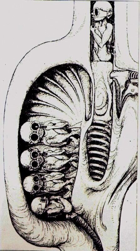 Ганс Гигер - Машина рождения, 1966 год