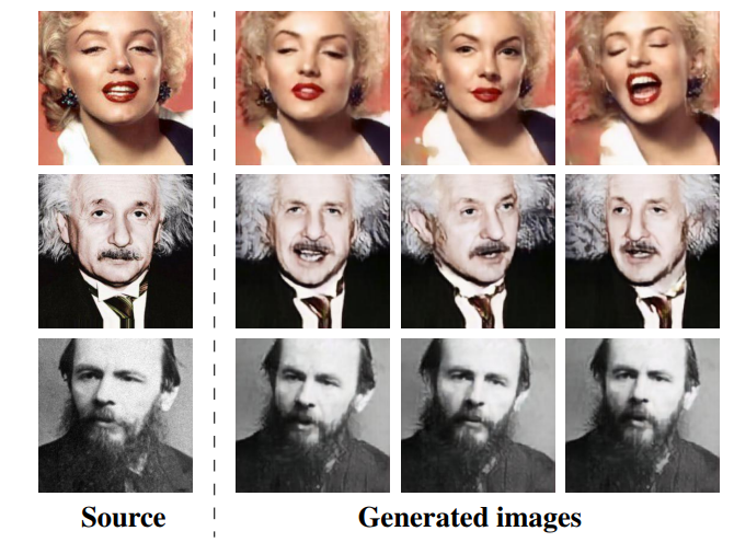 
Слева – оригинальное изображение, справа – сгенерированные изображения