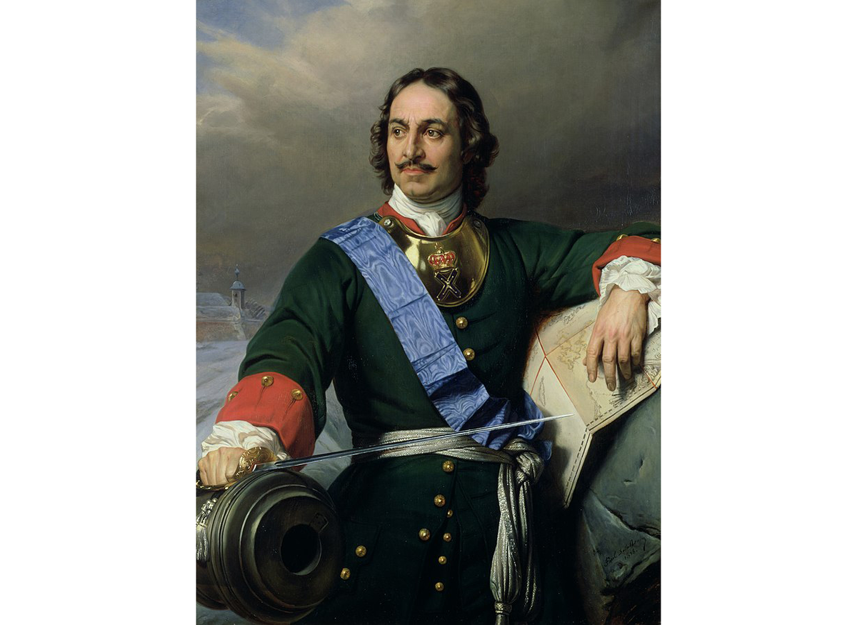 1. Пётр I в форме одежды офицера Лейб-гвардии Преображенского полка