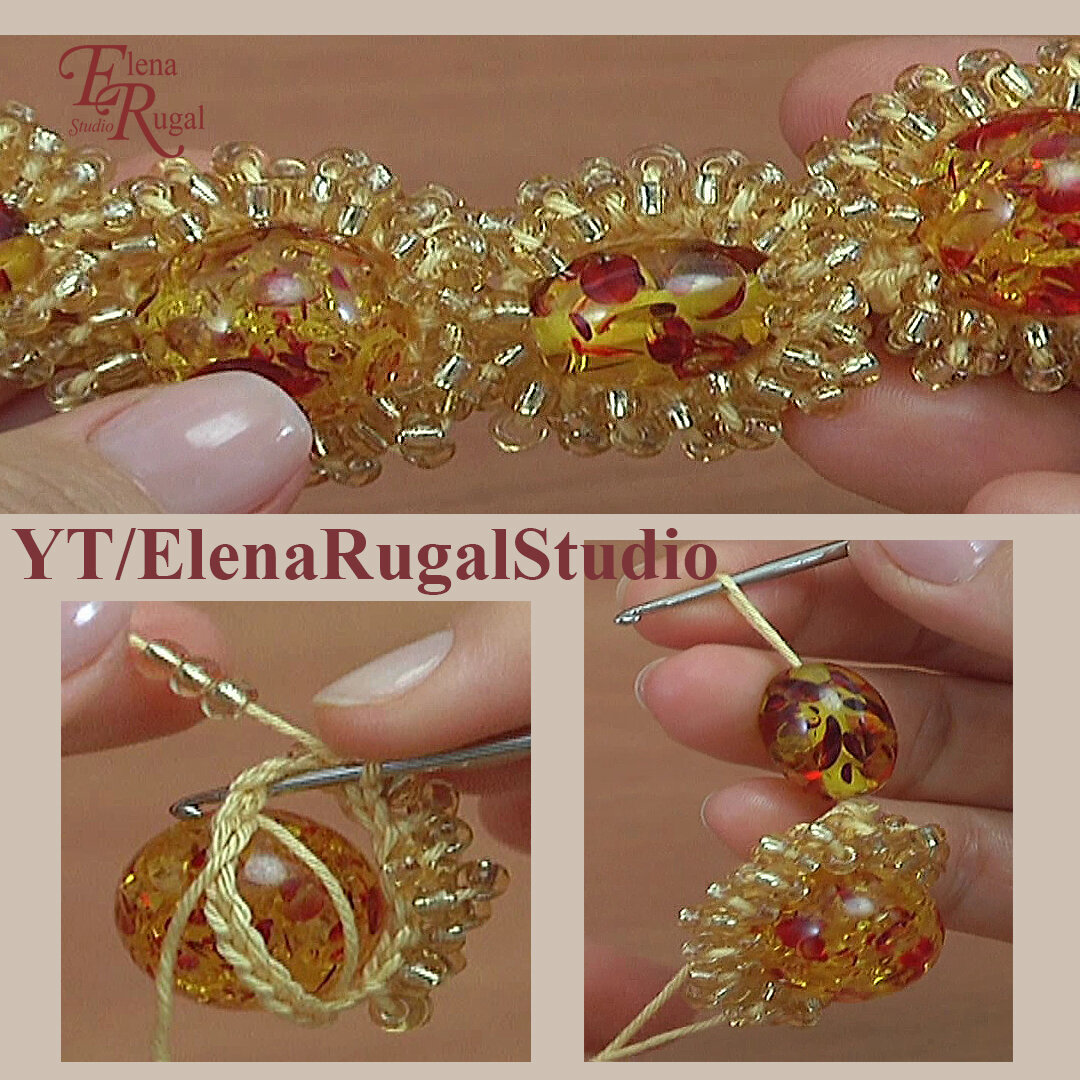 Фото связанного крючком украшения