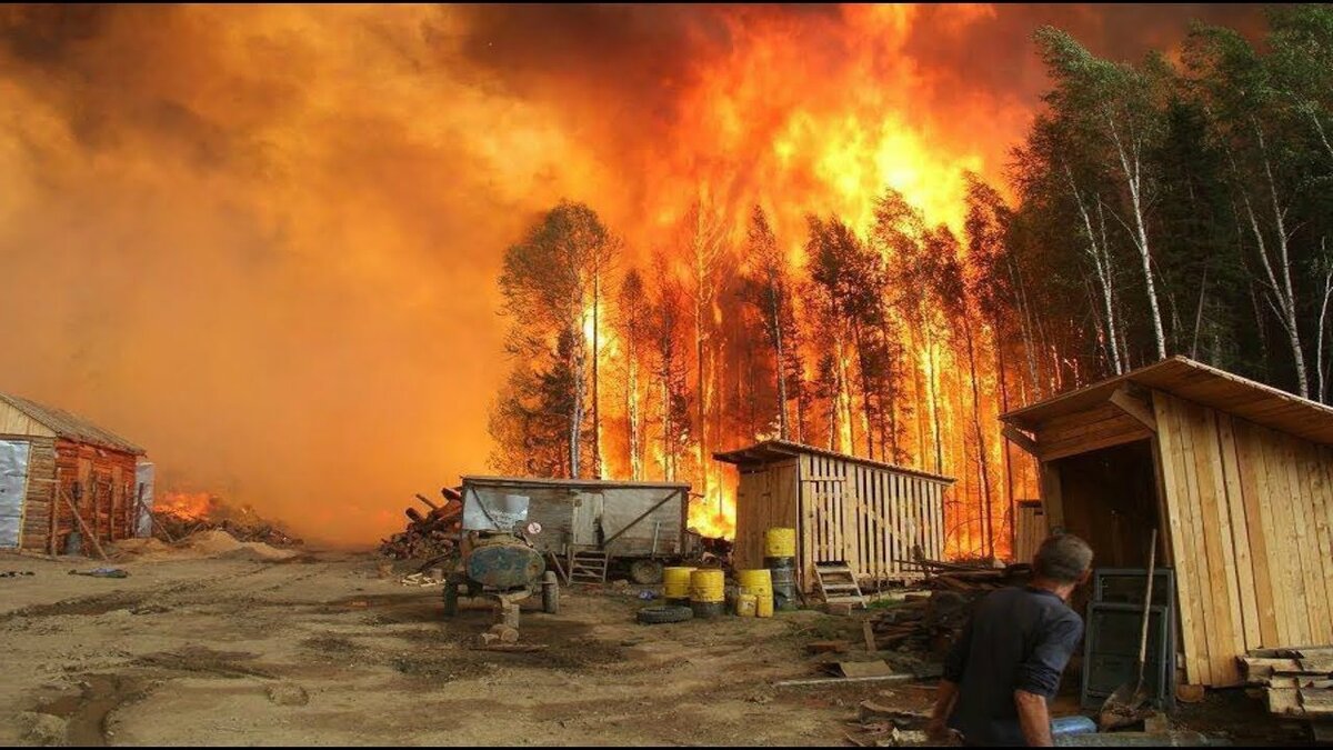 Пожары в Сибире, горит более 1.000.000.000 квадратных километров
