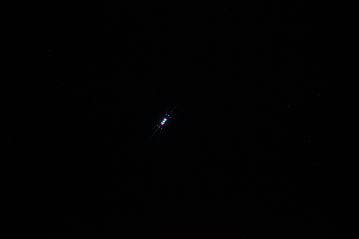 Фокусировка как всегда безупречна. Звезда через маску Бахтинова.