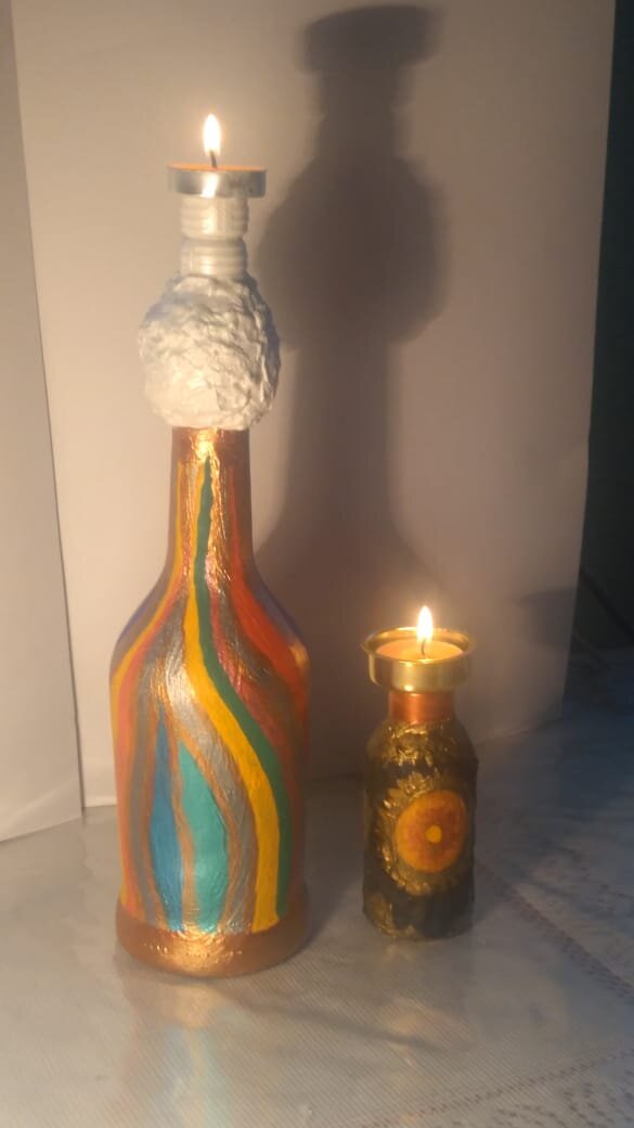 Поделки автора- декоративные подсвечники. Угадай название подсвечника и из какой сказки. Получишь приз.