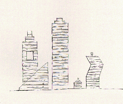 Рисунок 4. Высокие здания и низкие потолки.