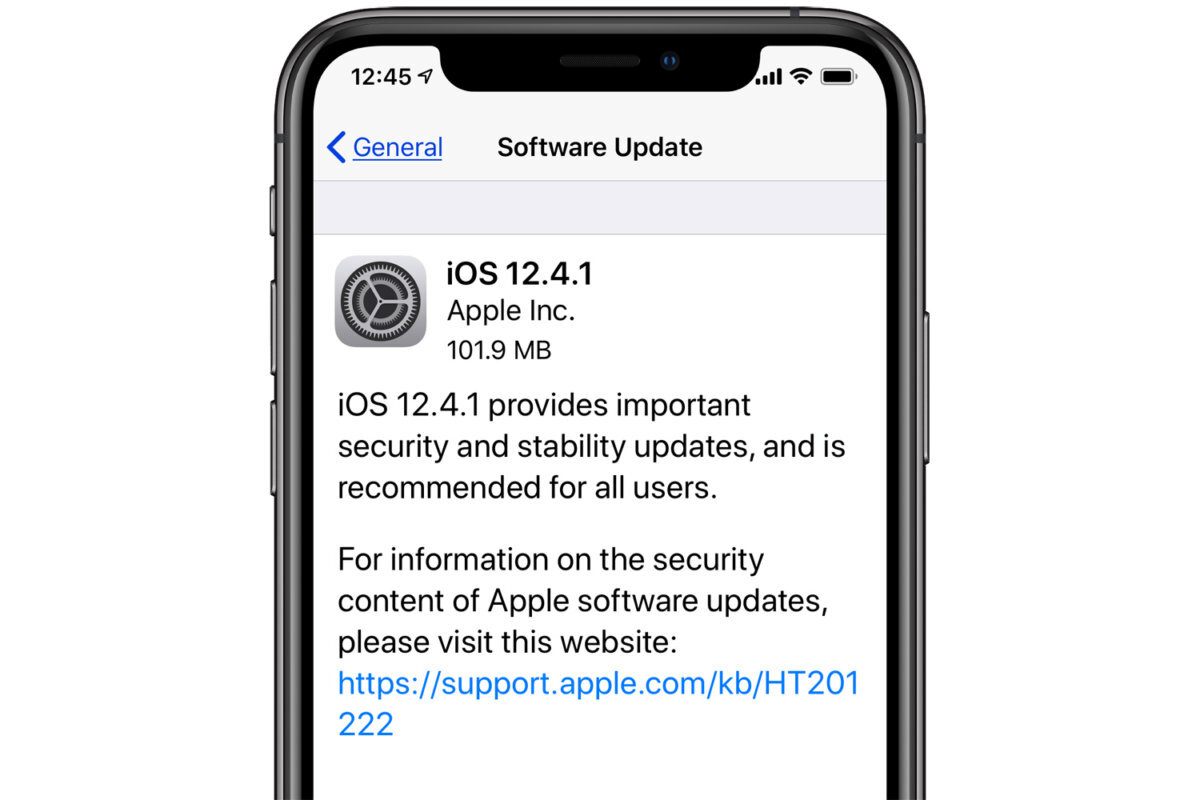 Фото: https://www.technoexpress.net/ios-12-4-1-update-now-available.html