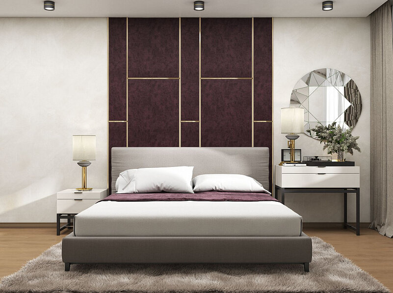 Дизайн интерьера спальни, компания Домострой