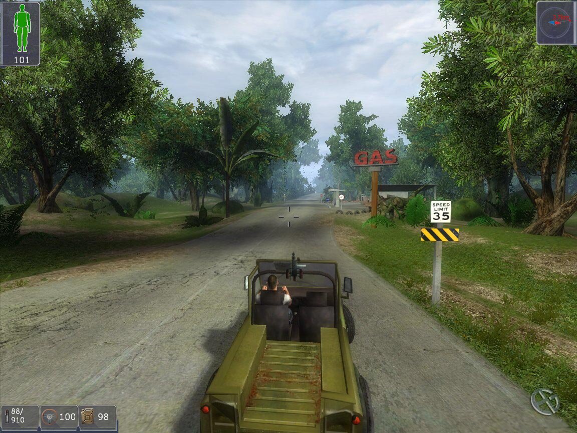 Машины в игре нужно было заправлять и чинить.