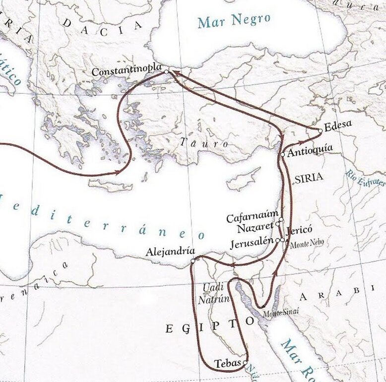 Места, где побывала Эгерия