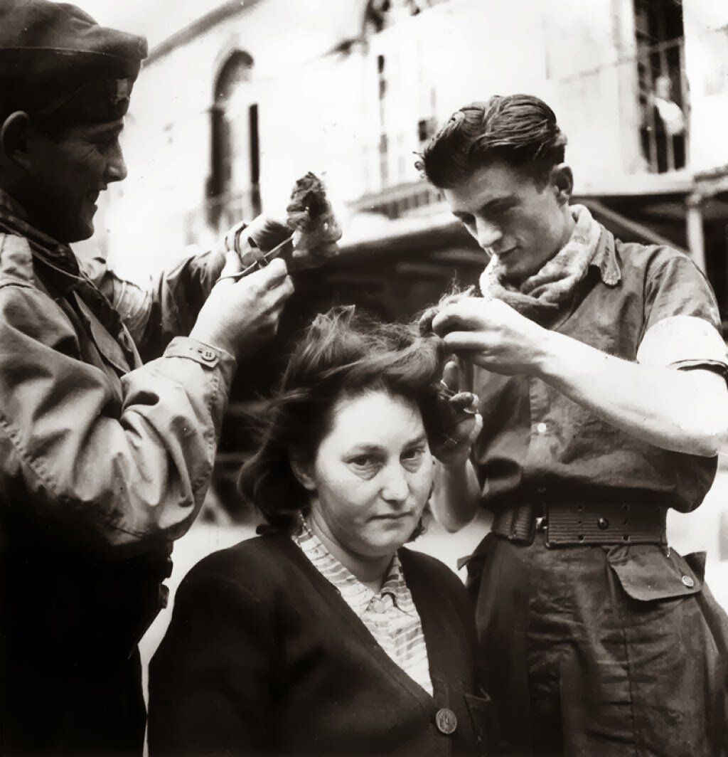 Зачем французы стригли налысо женщин, помогавших немцам во время оккупации?  | Визуал | Дзен