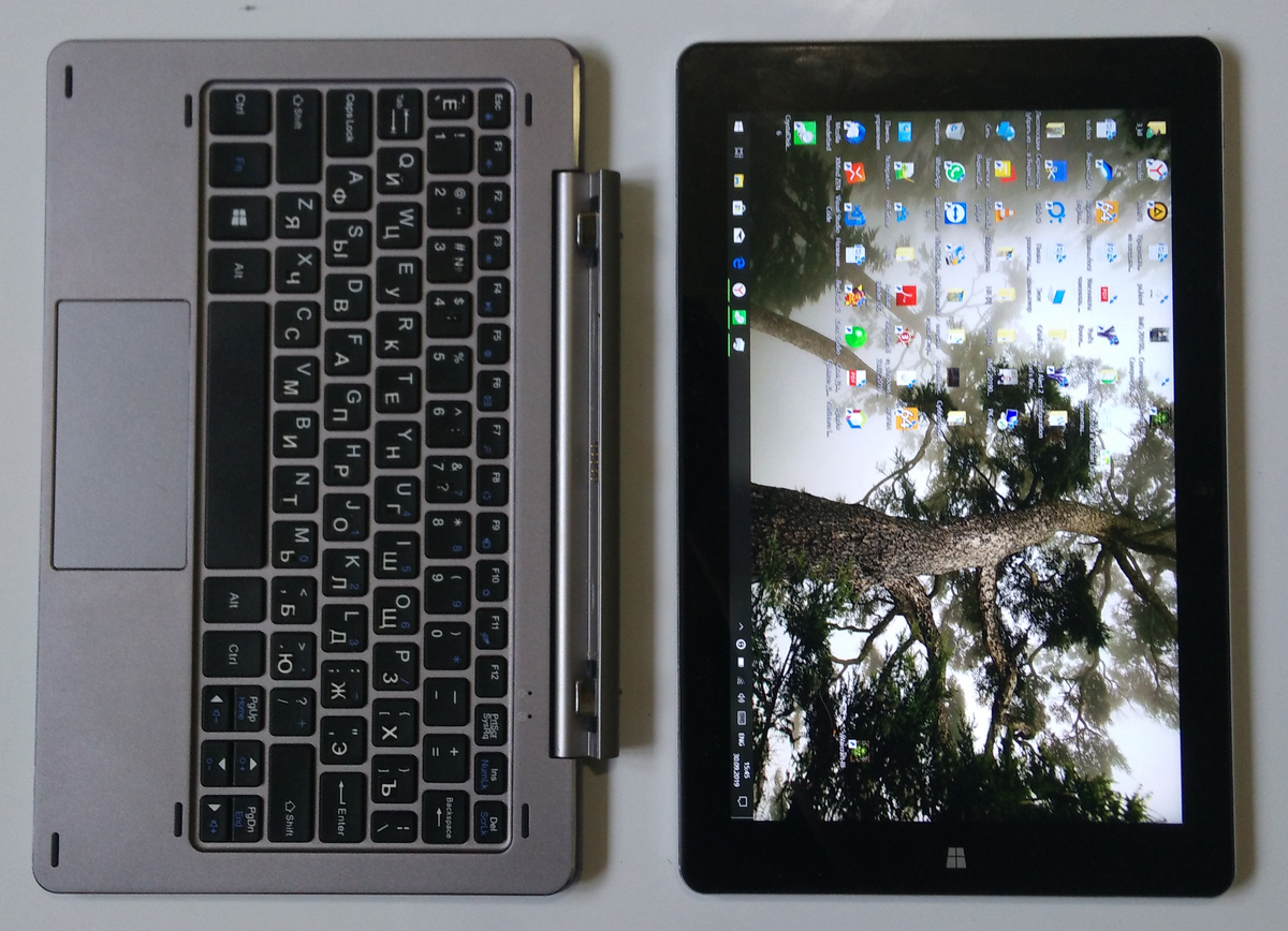 В режиме планшета