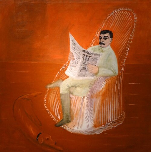 Портрет Сталина в кресле. Георгий Рублёв. 1933. Государственная Третьяковская галерея на Крымском валу, Москва