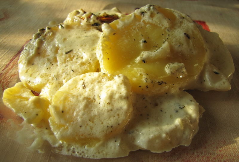 Картошка с сливочным сыром