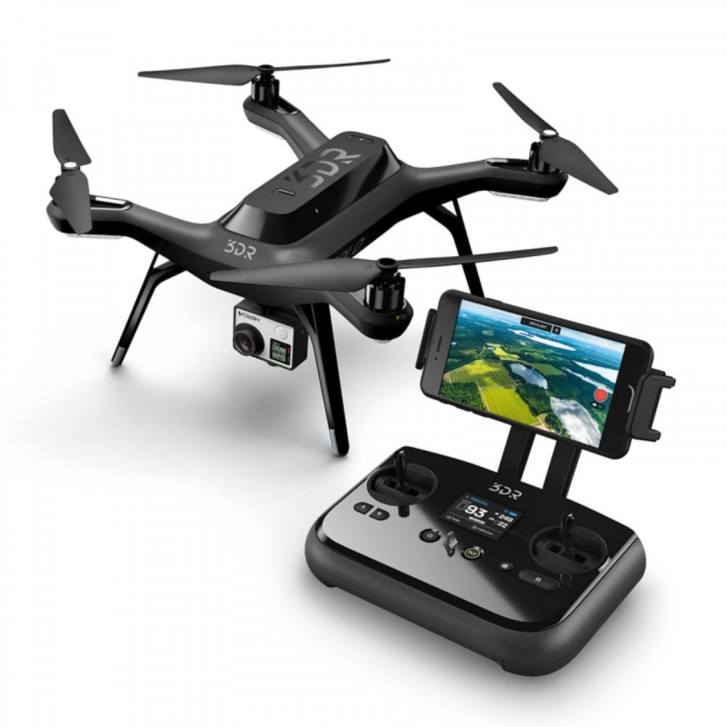 Квадрокоптер 3DR Solo, грузоподъёмность 700 грамм.