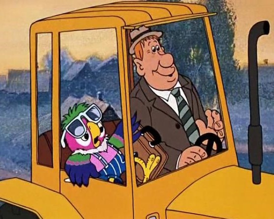 Кадр из советского мультфильма "Возвращение блудного попугая"