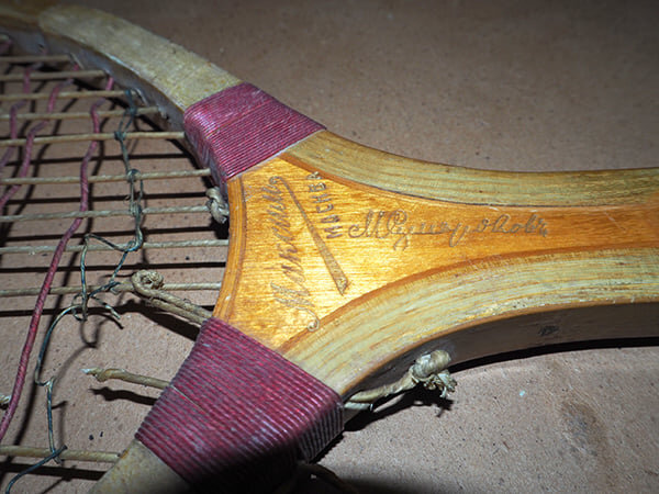 Ракетка "Максим" производства Братьев Цыганковых из коллекции Веломузея Андрея Мятиева.