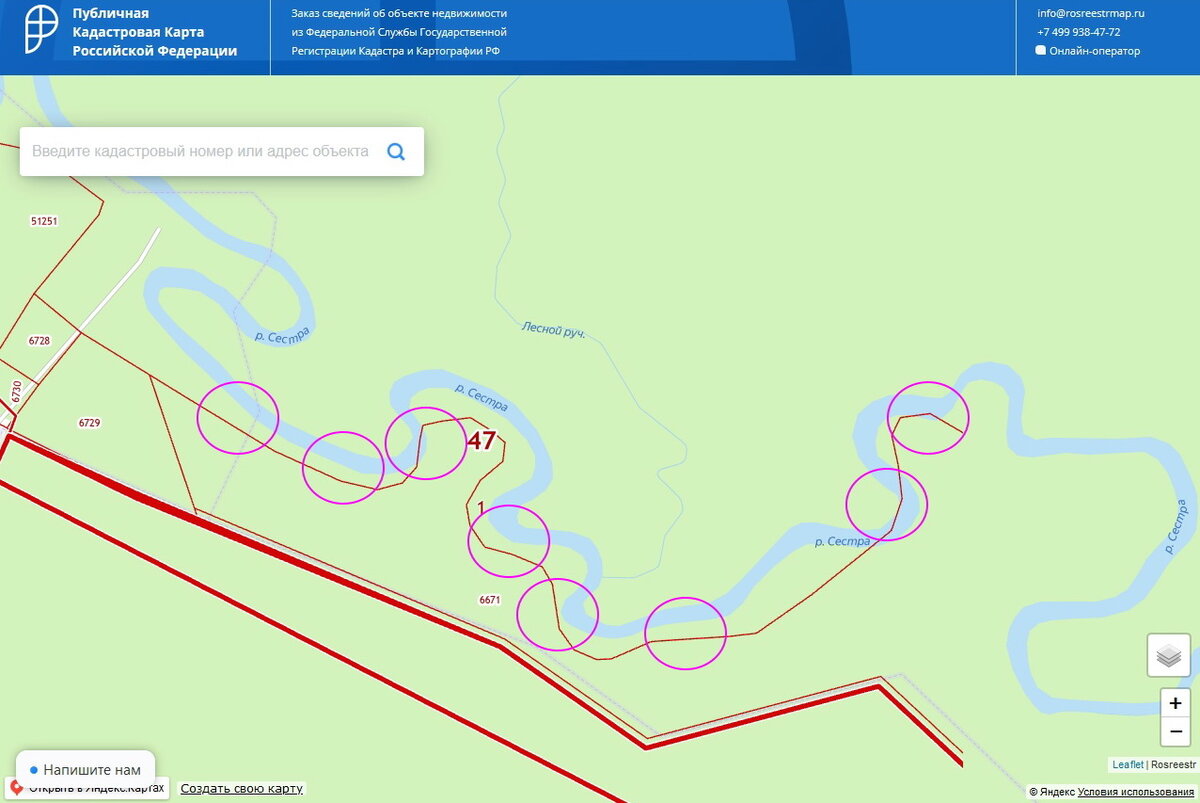 Кадастровая карта сестрорецка