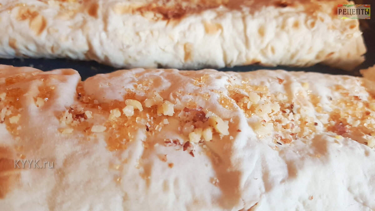 рулет из лаваша с яблоками