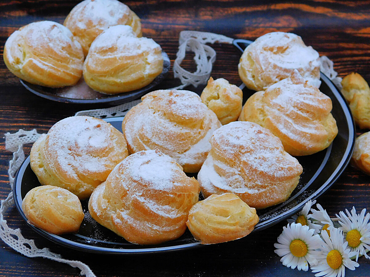 Заварные пирожные с заварным кремом рецепт – Французская кухня: Выпечка и десерты. «Еда»