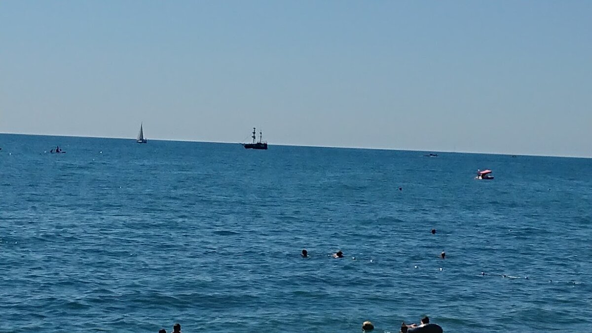 Черное море пос. Лазаревское Сочи. Июль 2021
