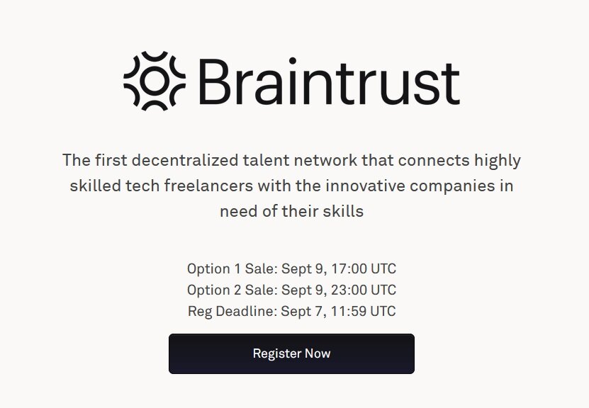 представляю вам Braintrust (BTRST). Немного про него прочитал… и выглядит все это очень сомнительно. 