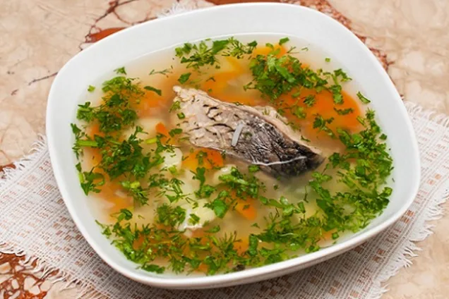 Уха из карпа 