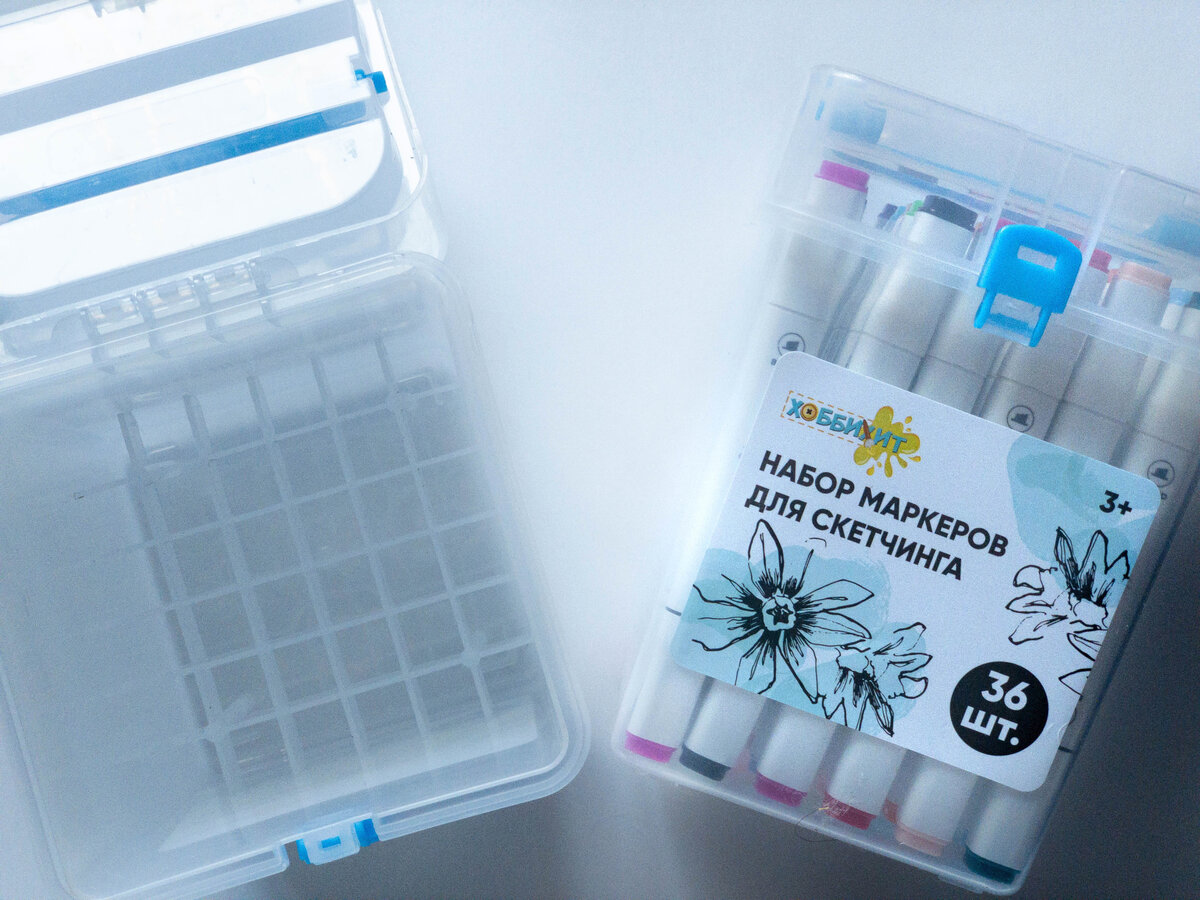 Упаковка маркеров ХоббиХит, набор для скетчинга, 36 цветов