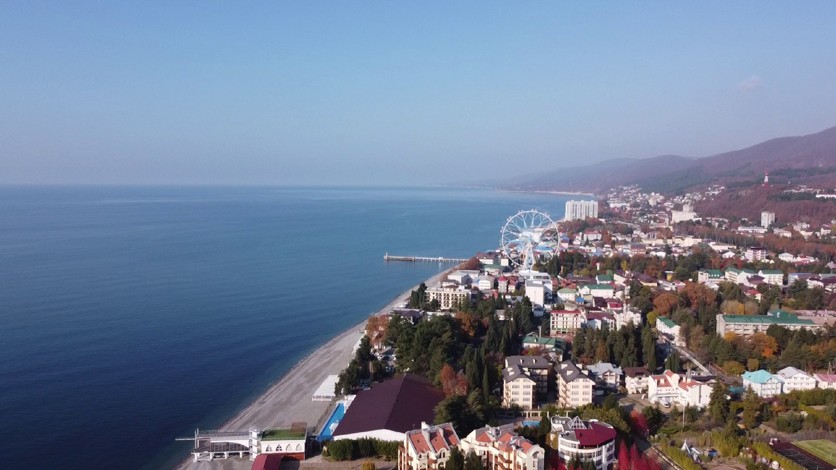 Фото с дрона над Лазаревским