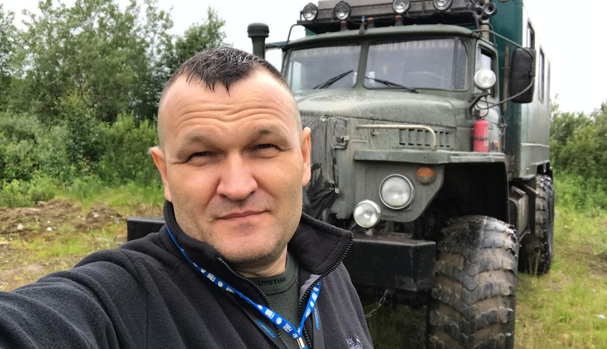 Наш забросочный «Урал» после форсирования Миссурицы