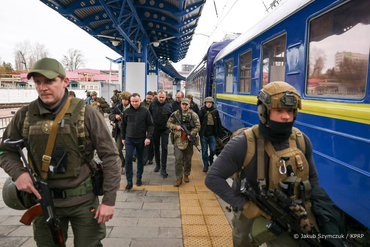 В Украину прибыли президент Польши Анджей Дуда, президент Литвы Гитанас Науседа, президент Латвии Эгилс Левитс и президент Эстонии Алар Карис