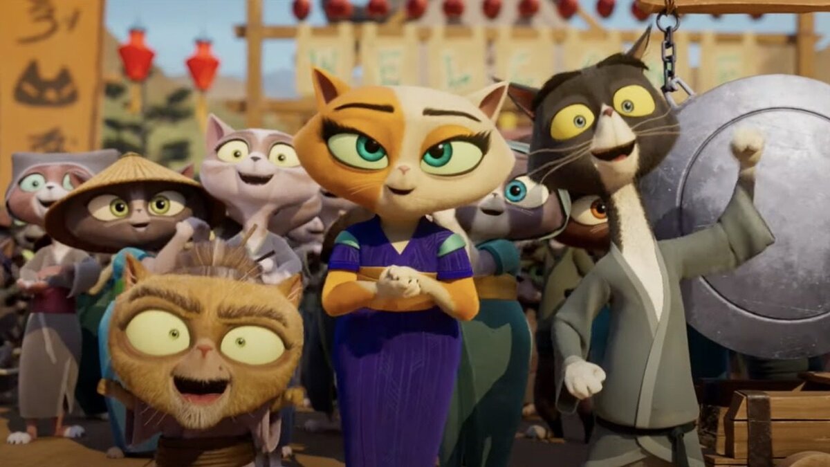 Кадр из мульт "Пёс-самурай и город кошек"